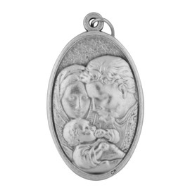 Venerare Large Oval Saint Medal, 1.5" (Holy Family)