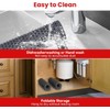 TOOVEM 28.3"x14.4" Sink Protector - Farmhouse Drain Hole Mat, Kitchen