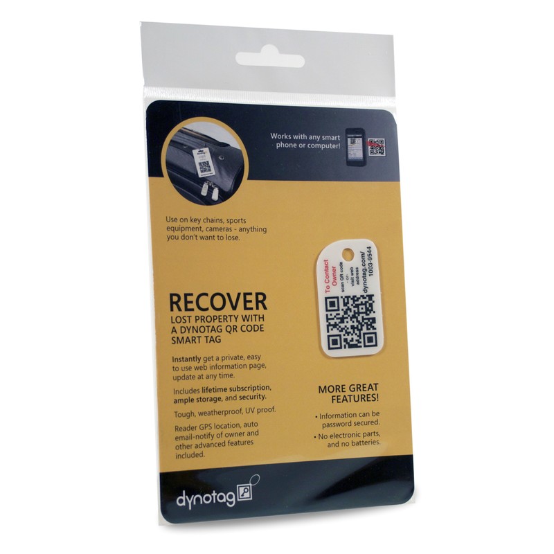 Dynotag® Web Enabled Smart Mini ID Tag with DynoIQ™ &