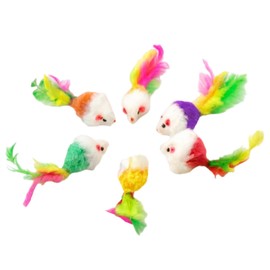 ZPSCXQ 20 Pcs Catnip Toys For Cats, Cat Mouse Toy, Feather Cat Toys, Catnip Toys, Catnip Toy, For Indoor Play, Ideal For Cats & Kittens