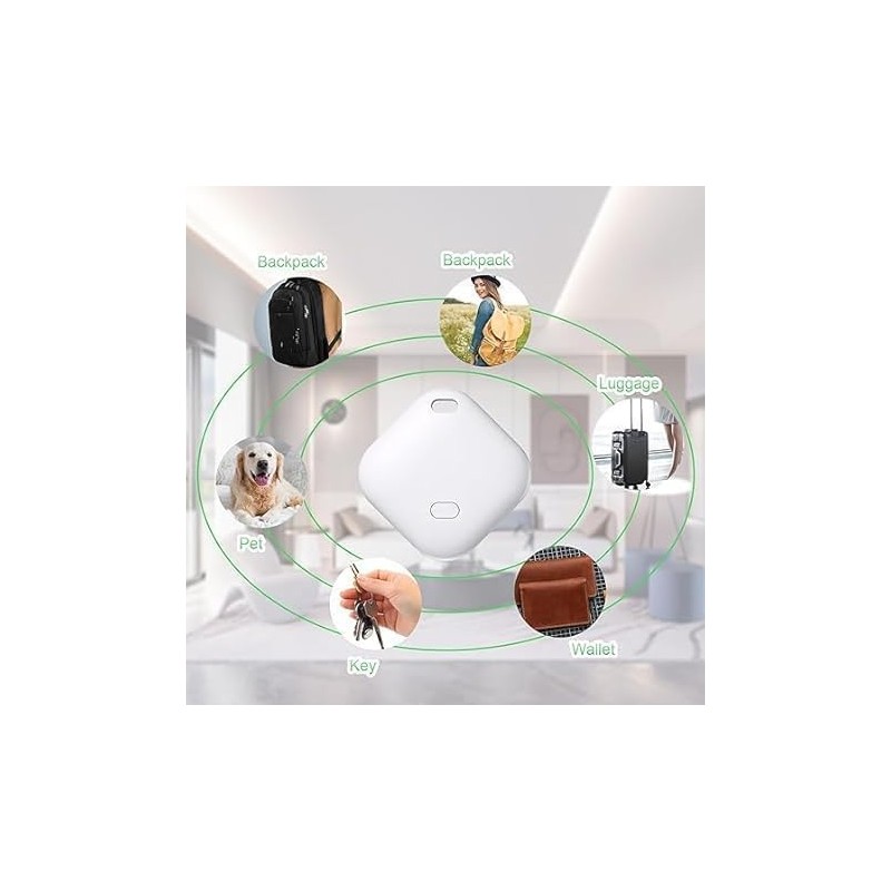 SQUADO 2 PCS Bluetooth GPS Locator, Object Finder Device Wireless