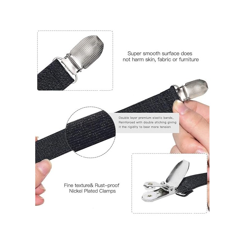Adjustable Mitten Clips, Elastic Winter Glove Clips Dress Hat Coats