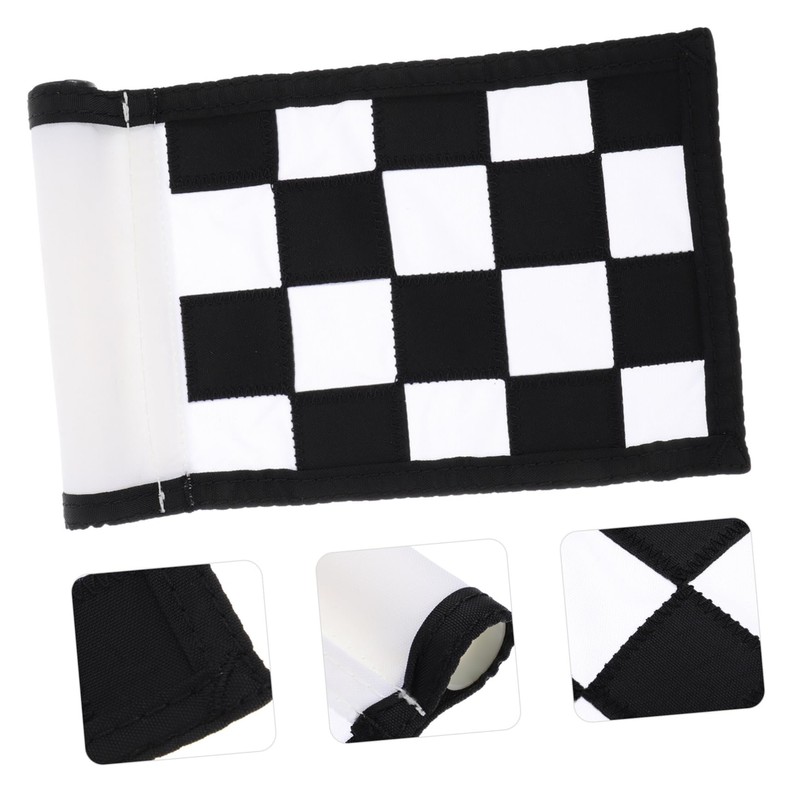 BESPORTBLE Golf Practice Flag Checkered Detachable Training Flag for Putting
