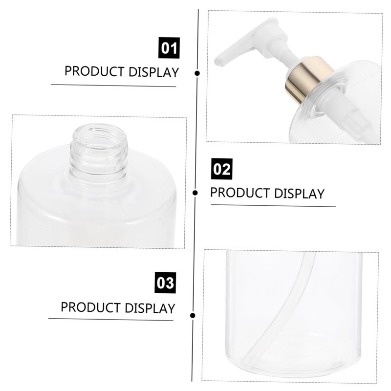 Alipis 2 Pcs Pump Bottles Lotion Containers Empty Lotion Bottles