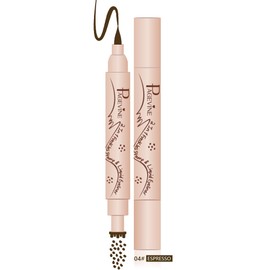 Freckle Pen & Eyeliner 2 in 1 - Waterproof Natural Freckle Pen and Liquid Eye Line Pen for Everyday and Festival Makeup, 24h Durable Skin-Friendly - 4.0 Espresso