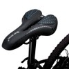 Bicycle Saddle Breathable PU Leather Hollow Cushion Comfortable Road Bike
