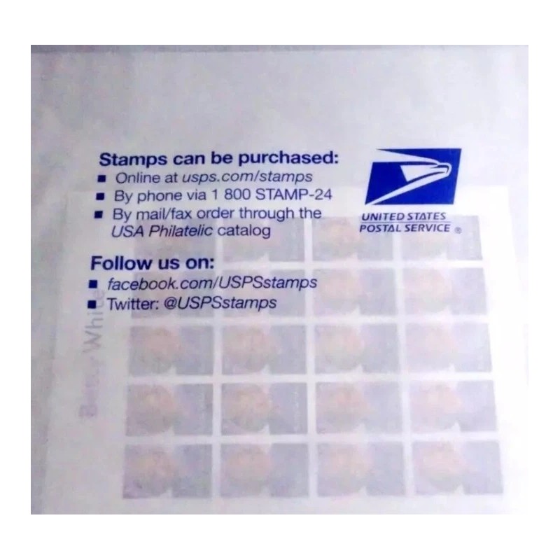 Betty White Stamp Sheet 20 Forever Stamps