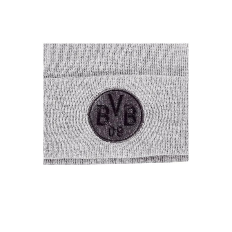 Borussia Dortmund BVB Logo Beanie Light Grey, gray, One Size