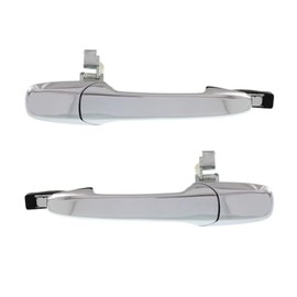 For Mazda CX-7 2007 08 09 10 11 2012 Exterior Door Handle Driver and Passenger Side | Pair | Front Or Rear | All Chrome | All Submodels | Replacement For L20859410D, EG2258410B