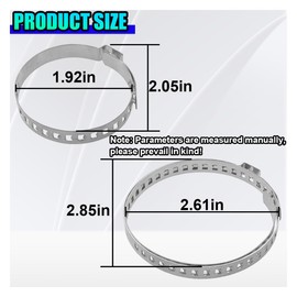 ZIMISI 10PCS CV Joint Boot Clamp Kit, Stainless Steel CV Axle Boot Clamp Tool, Adjustable Drive Shaft Hose Clamps, Universal Automotive Accessories Fit for Steering Gear Gaiters