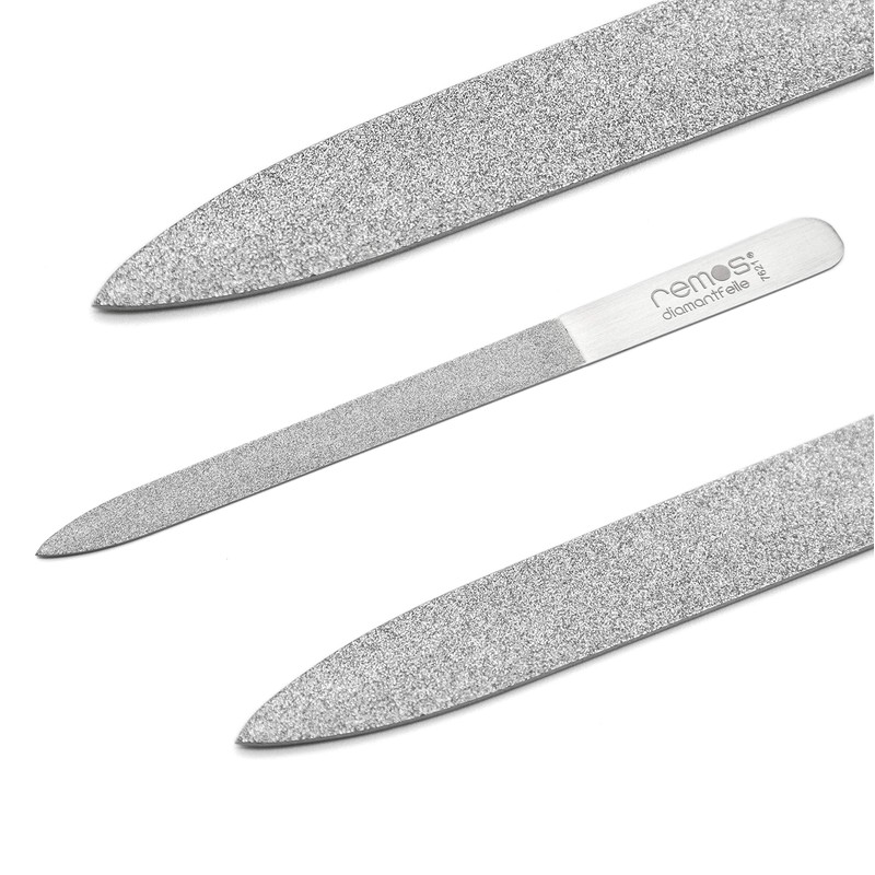 REMOS Diamond Nail File 15cm with Rough and fine Diamond