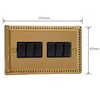 Varilight 6-Gang 10A 1- or 2-Way Switch Classic Georgian Brass