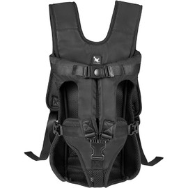 Perro Mochila Mochilas Porta Perros Delanteras Ajustables, Mochilas delanteras para perros, mochila para perros Pequeños y Medianos, para Senderismo portapiezas delantero Mochila Transpirable (S)