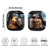 Bulopur 2 Piece Car Windshield Sun Shade Foldable Funny Capybara