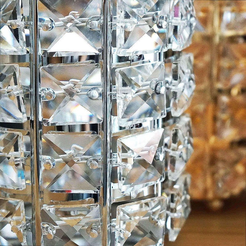 Tiardey Crystal Makeup Brush Holder Organiser Eyebrow Comb Brush Pen