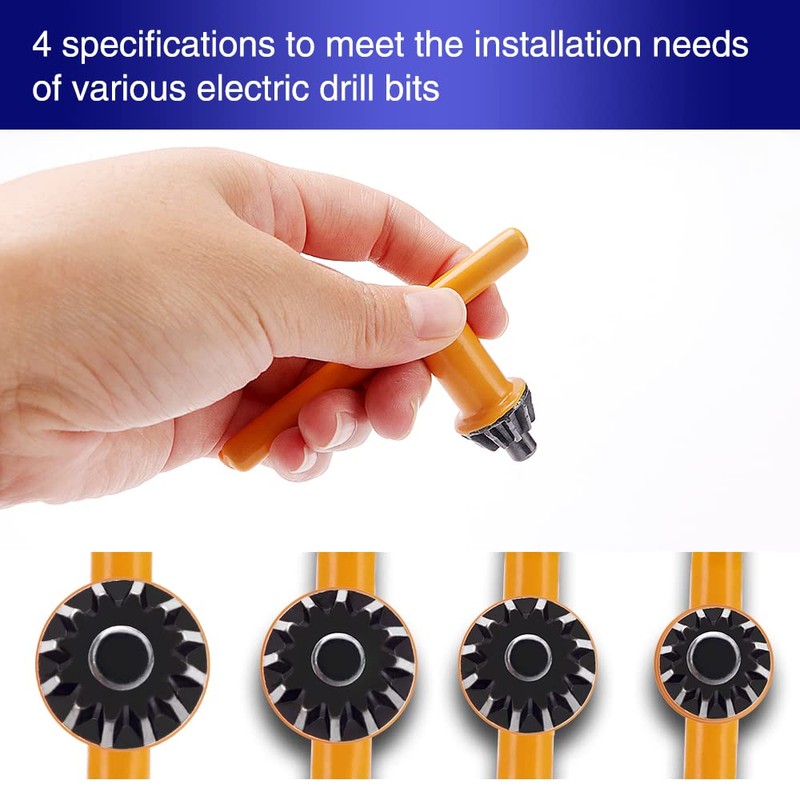 VooGenzek 4 PCS Drill Chuck Key Set, Replacement Drill Chuck