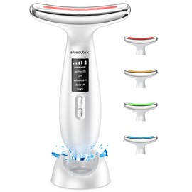 Face Massager Face Wrinkle Device: Anti Wrinkles Beauty Device 5°C Cold and 45°C Heat - EMS Massage Device Face 6 Modes 4 Colours LED Lifting Firming Face Massage Women Men