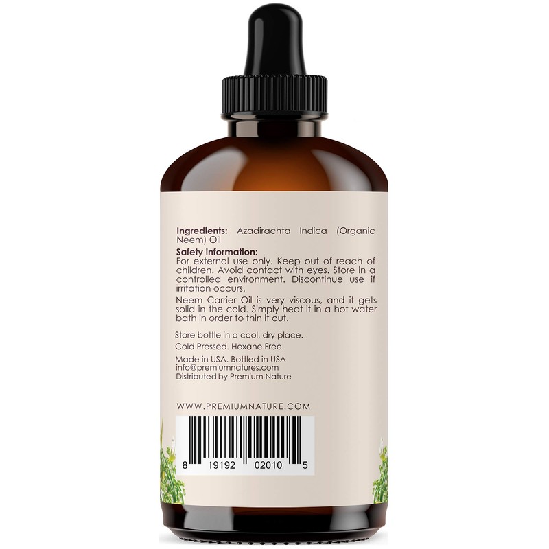 Neem Oil Cold Pressed Neem Oil for Essential Oil Mixing