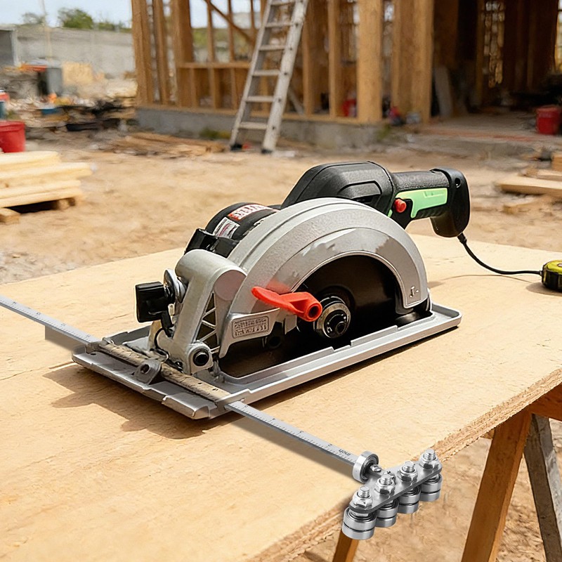 Aunocy Circular Saw Guide Rail, 24-Inch Adjustable Rip Cut Guide