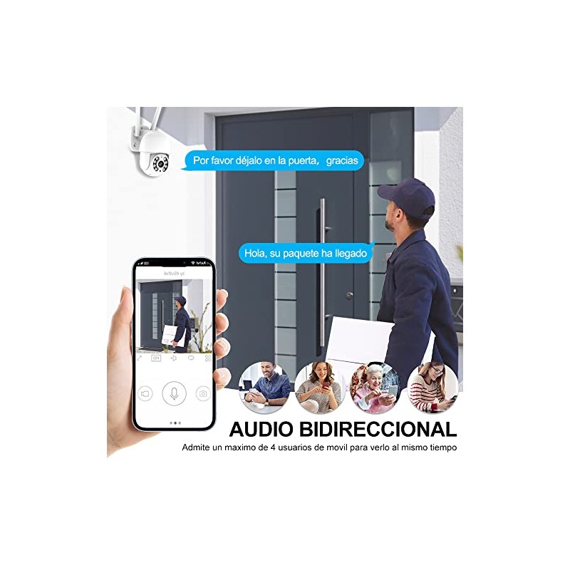 E T EASYTAO C05 Cámara de Seguridad Exterior WiFi 3MP