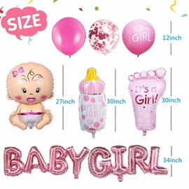 SIMIN 26 PCS Baby Shower Decorations-Baby Girl Baby Shower Decorations for Boy, Baby Shower Girl Decorations Set, Baby Girl Decorations,Indoor or Outdoor