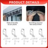 10PCS Clear Plastic Valance Clips for Horizontal Mini Wood Blinds