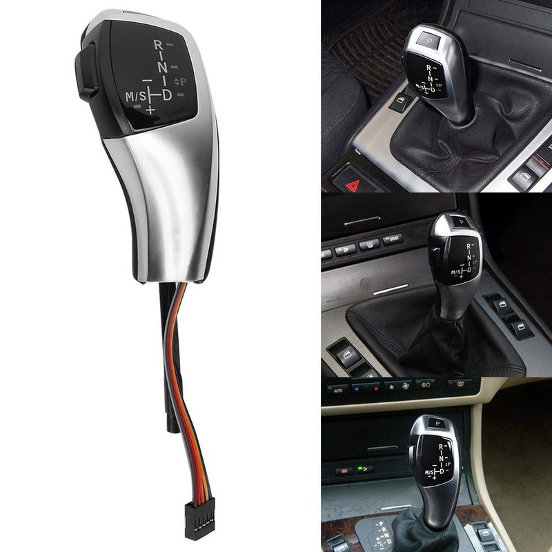 Akozon Gear Knob F30 Style LHD Automatic LED Head Shifter