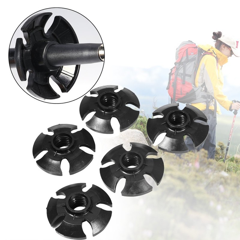 Vbest Life Pack of 5PCS Hiking Pole Basket, Rubber Hiking
