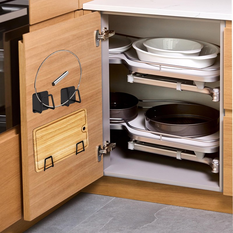 Aogigigio Under Cabinet Cutting Board Holder - 4 Pcs Cutting