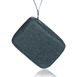 Banshanhai Stricknadeln Tasche,Organizer Tasche für Rundstricknadeln, Stricknadeln und anderes Zubehör, Aufbewahrungs Organizer Tasche, Zipper Bag mit Double Layer Pockets(nur leeres Case)