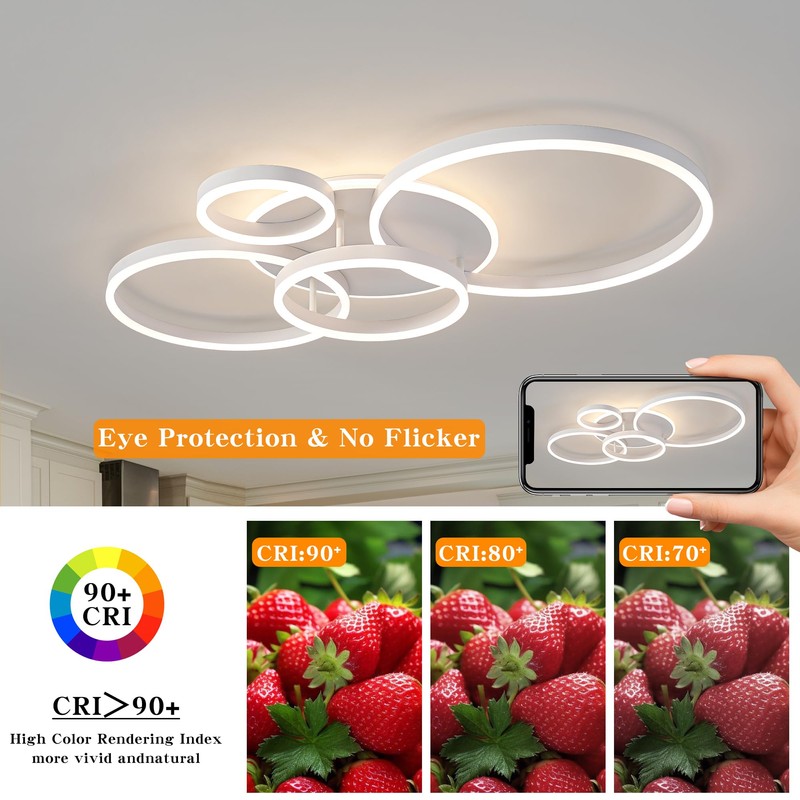 O'NEELDY Modern Light Fixtures Ceiling Flush Mount Modern Led Ceiling