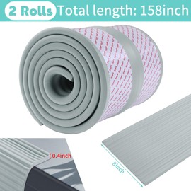 ROYALAY Fireplace Cushion Baby Proof, Furniture Fireplace Safety Bumper Guard, Baby Child Proofing Set for Furniture Edge and Corner Guards, Soft Seat Edge Cushion for Table, Sill, Door(Grey)