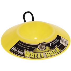 Camco Heavy Duty Wheel Dock with Rope Handle - Helps Prevent Trailer Wheel from Sinking Into Dirt or Mud, Easy to Store and Transport (44632)