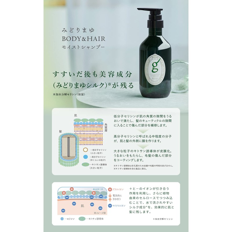 Itoguchi Midori Mayu Body & HAIR Moist Shampoo Refill (99.6%