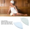 2pcs Sauna Cap Coral Fleece Highly Absorbent Elastic Men Women