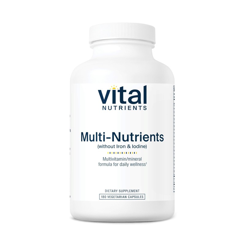 Vital Nutrients Multi-Nutrients (No Iron or Iodine) - Comprehensive Vegetarian