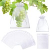 100Pcs Fruit Protection Bags 8x12 inch, White Fruit Net Bags,
