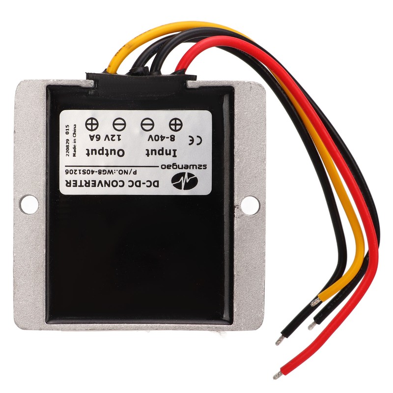 DC Buck Converter Waterproof 8‑40V to 12V 6A 72W Automatic