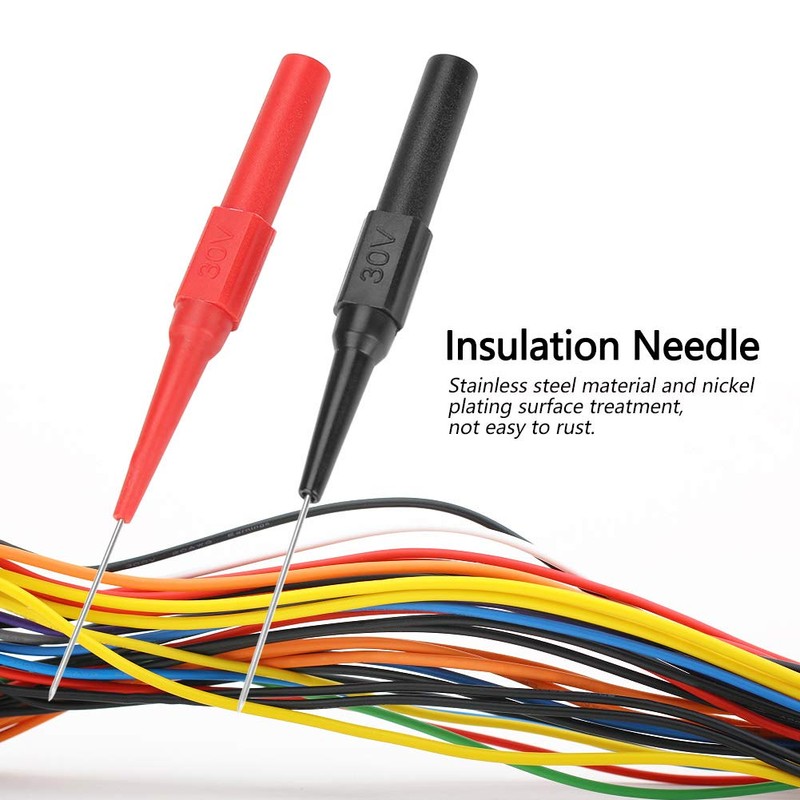 Insulation Test Probe, Akozon 2pcs P5007 Insulation Piercing Needle Micro