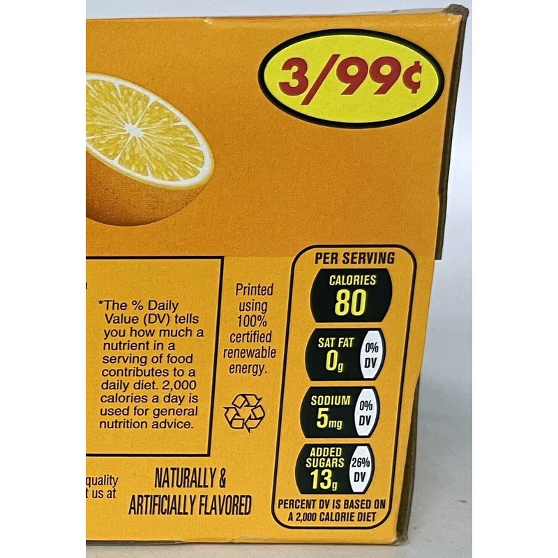 Mike and Ike Orange Flavored Chewy Candy Box 24 Count