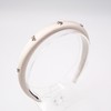 Silver Ribbon Slim Hairband Pastel Blue / 실버 리본 슬림