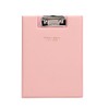 A5 Clipboard Leather Flip Folder File Folder Organizer with Transparent