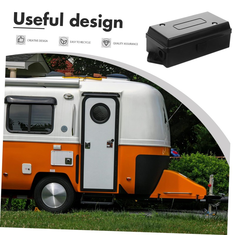PACKOVE Trailer Plug Cord Connection Box Plastic Weatherproof Junction Box