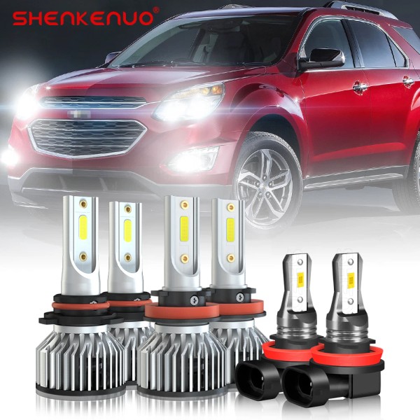 SHENKENUO For Chevy Equinox 2010-2017 Hi/Lo Beam Fog Light LED