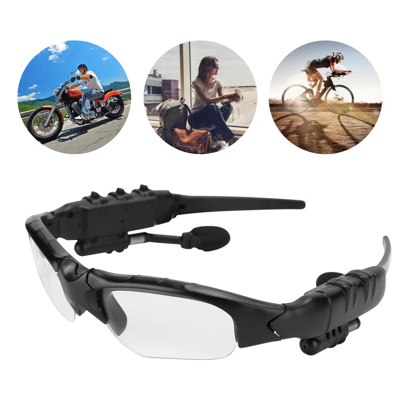 Bluetooth 5.0 Sunglasses Solar Power Wireless Glasses Headphone Headset Stereo