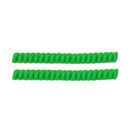 FootGalaxy Twister Curly Shoe Laces Shoelaces (Neon Green)