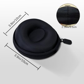 AdiStylinno Travel Watch Case, Portable Watch Organizer Holder for Men Women Single Watch Case Fits Wristwatches up to 50mm (Black)