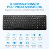 Wireless Keyboard and Mouse Combo, Compact Quiet Wireless Keyboard and