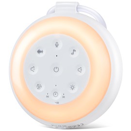 YISUN Portable White Noise Machine - Newest Sound Machine for Baby Adult, 24 Soothing Sound & 7 Colors Night Light, Noise Machine with Recording Function, Memory Function for Home, Travel, Office