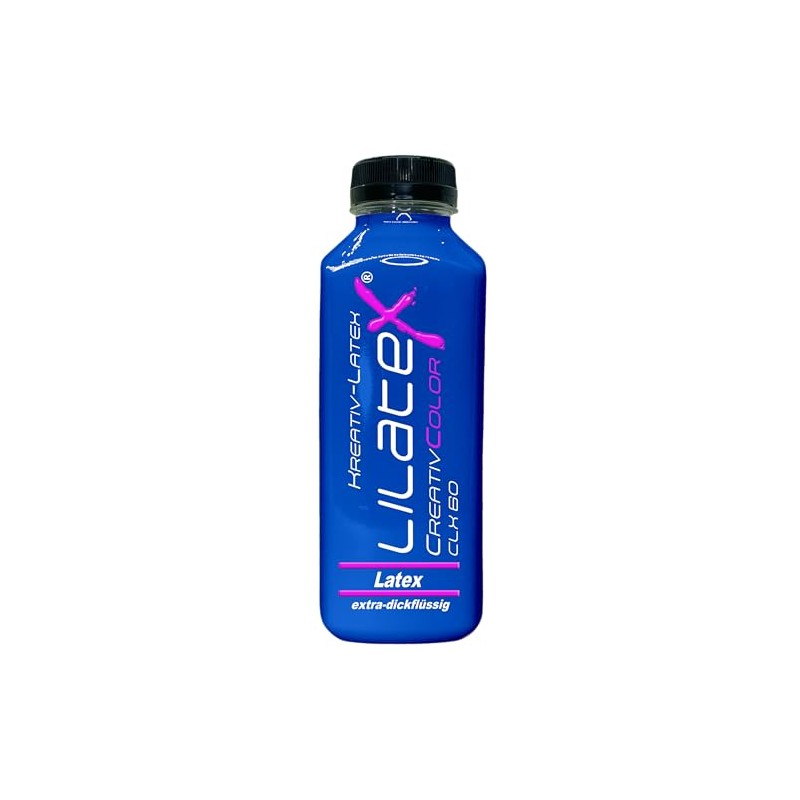 500 ml Lilatex farbiges Creativ-Latex extra-dickflüssig Flüssiglatex/Farblatex/Latexmilch/Naturlatex (blau)
